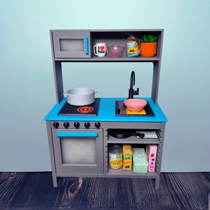 1:6 Kitchenette mit Herd, Spüle & Backofen | Miniatur Küche | Minimöbel | Miniverse Küche | Puppenhaus Möbel | 3D Gedruckt