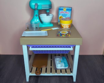 Isola da cucina in miniatura in scala 1:6 - Mini mobili stampati in 3D
