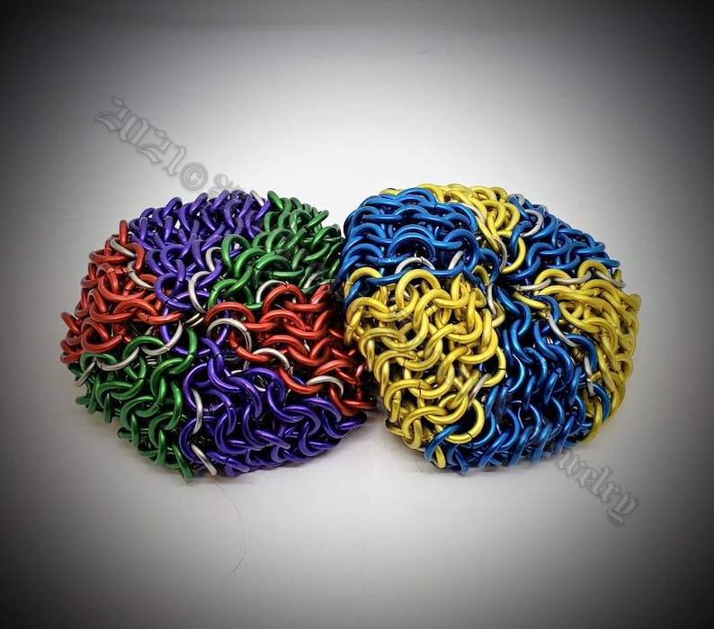 All Metal Chain Mail Hacky Sack Etsy