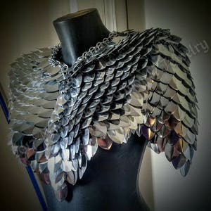Scale Mail Cosplay Larp Armored Mantle