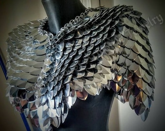 Scale Mail Cosplay Larp Armored Mantle