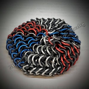 Metal and EPDM Chain Mail Hacky Sack
