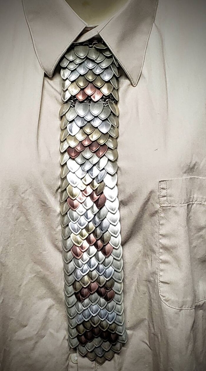 Chainmaille Necktie Etsy