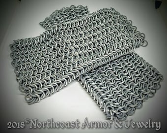 Custom Chain  Mail Bracers