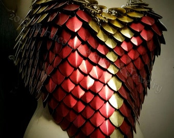 Custom Made  Chain and Scale Mail Superhero inspired Cosplay Armor