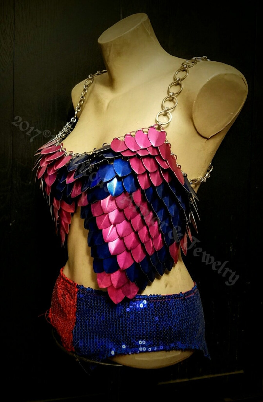 Custom Made Chain and Scale Mail Bikini Cosplay Armor Etsy