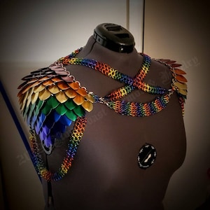Custom Made Scale Mail Fashion Cosplay LARP Pauldrons - Etsy