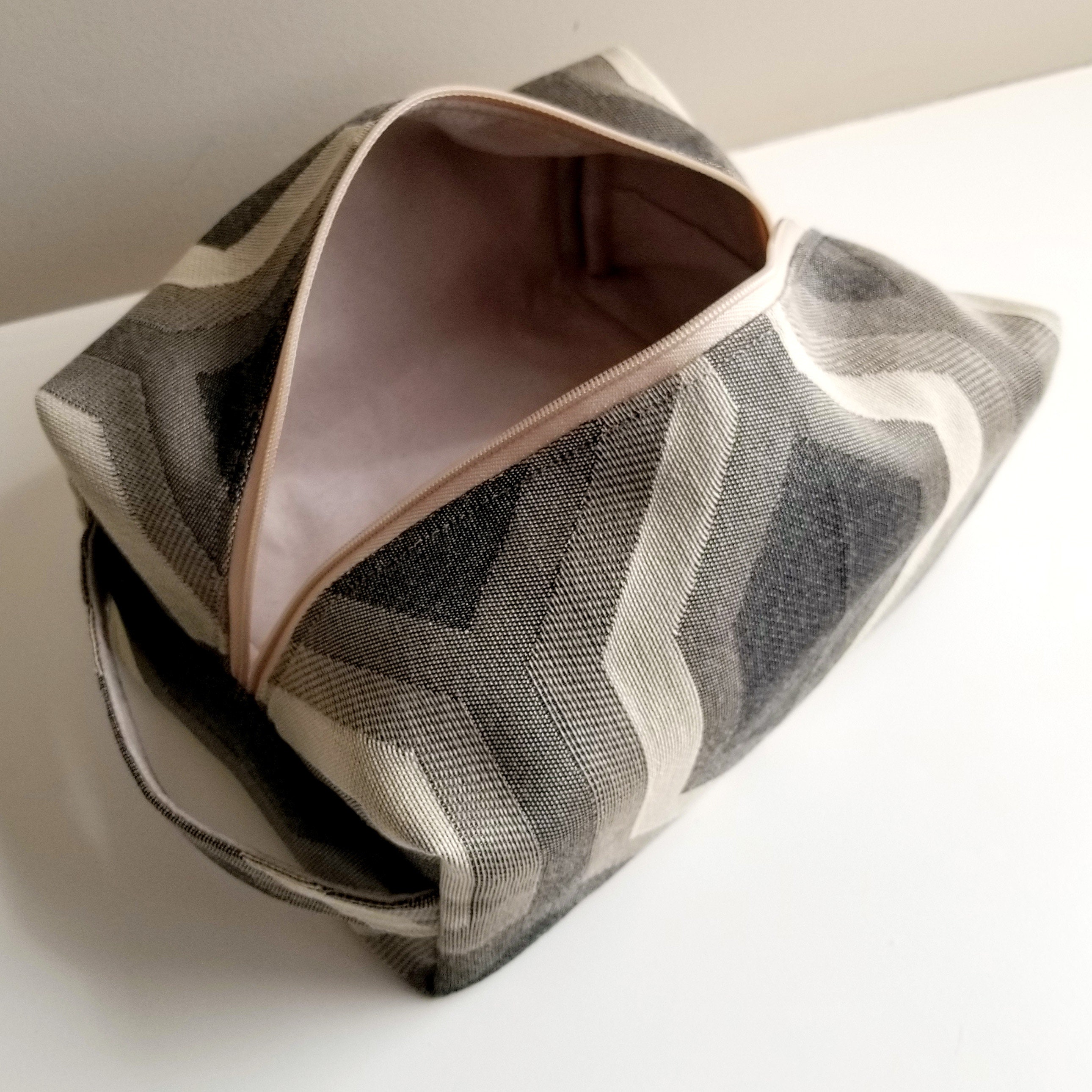 Luxury Fabric Dopp Kit in Willow for Men or Women Premium 