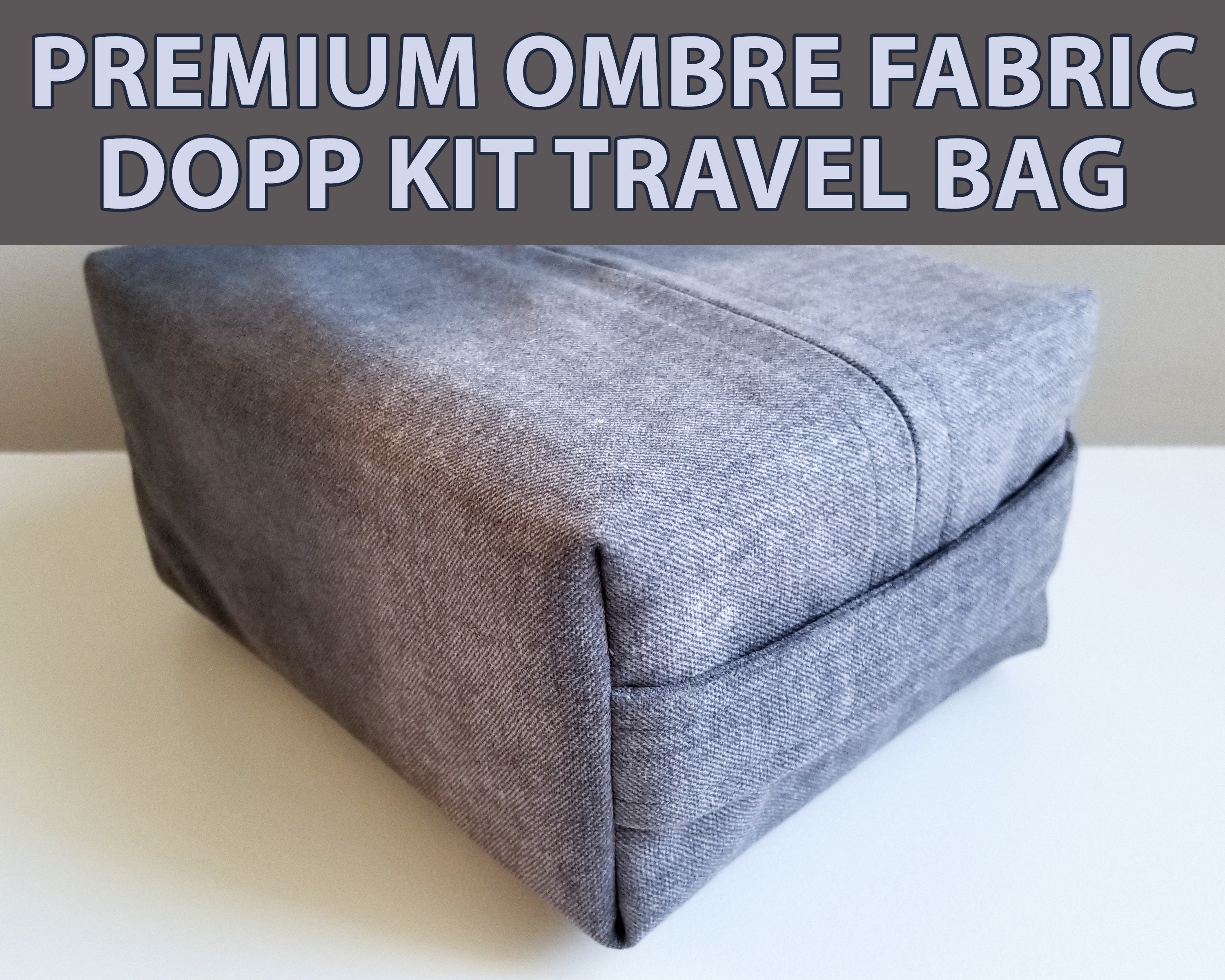 Zestaw podróżny Dopp Kit z tkaniny w kolorze luksusowego ombre dla mężczyzn lub kobiet, najwyższej jakości, ręcznie robiony, wytrzymały zestaw podróżny, zestaw do golenia, kosmetyczka, kosmetyczka