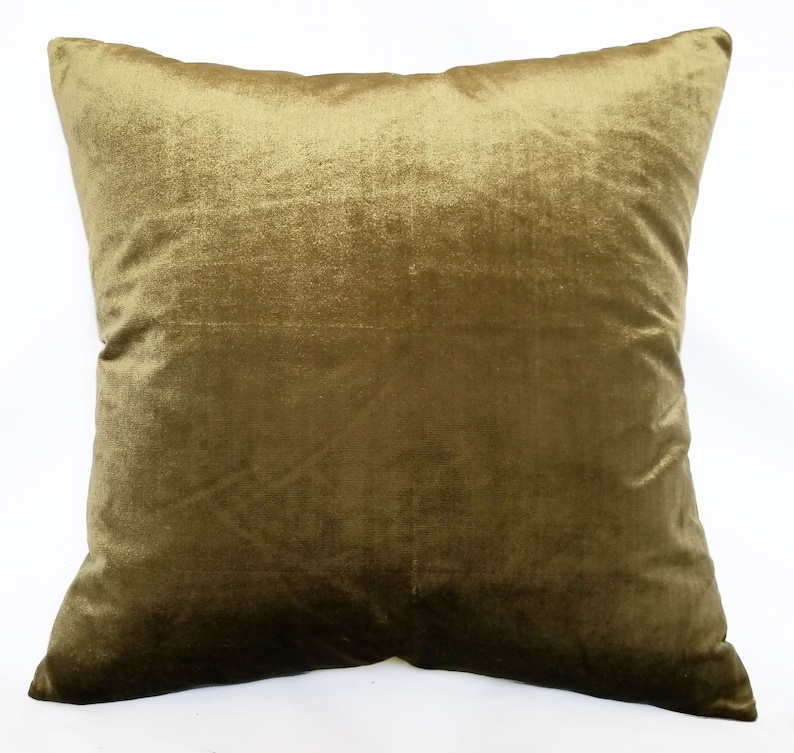 Embroidered Silk Pillow in Large Scale Pink and Green Floral with Contrasting Minuet Pure Silk Velvet in Heritage Green Reverse