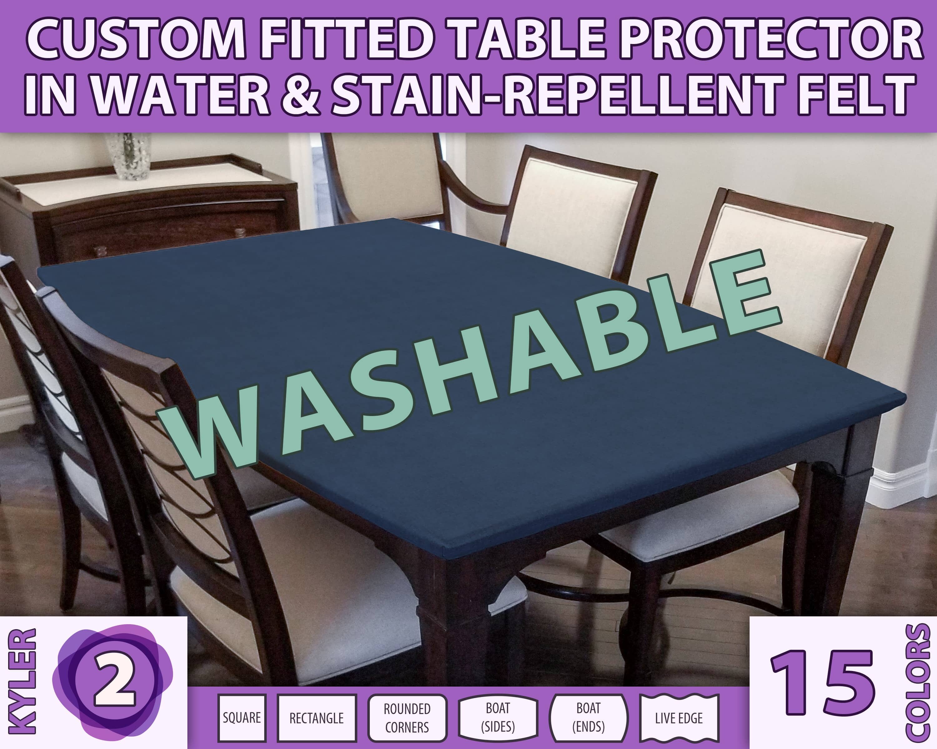36 x 64 Inch Clear Plastic Dining Table Protector Tablecloth Desk Pad Mat Wooden Furniture Coffee End Office Conference Dinner Table Top Protection Countertop Cover Waterproof Rectangular PVC Vinyl 