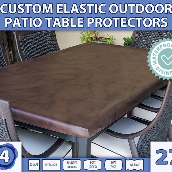 Elastic Patio Table Covers Etsy