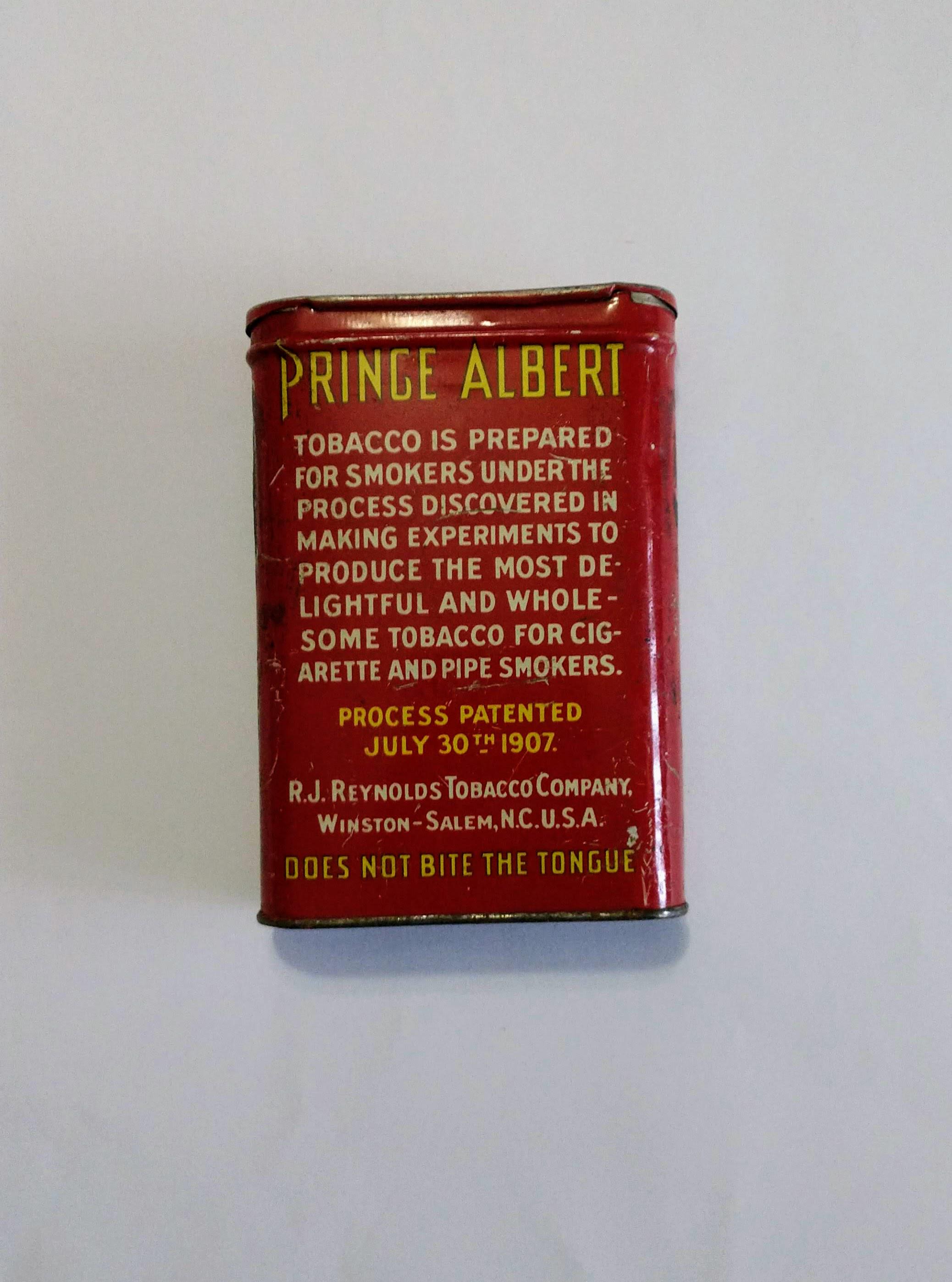 prince albert tobacco can value Vintage Crimp Cut Tin, Original Pricing 1960's, Gift for Dad Prince Albert 14oz - Prince
