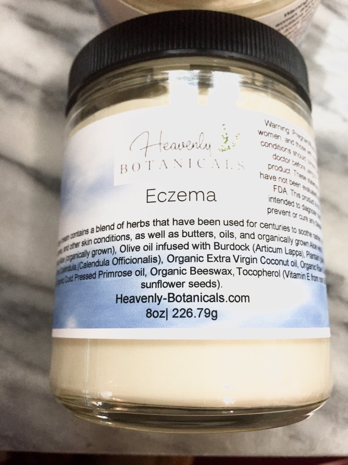 Body Butter Eczema Cream 2oz Whipped Body Butter Organic Etsy