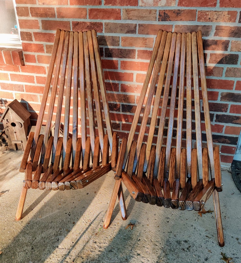 Outdoor Furniture Patio Chair Dark Walnut Finish Accent | Etsy
