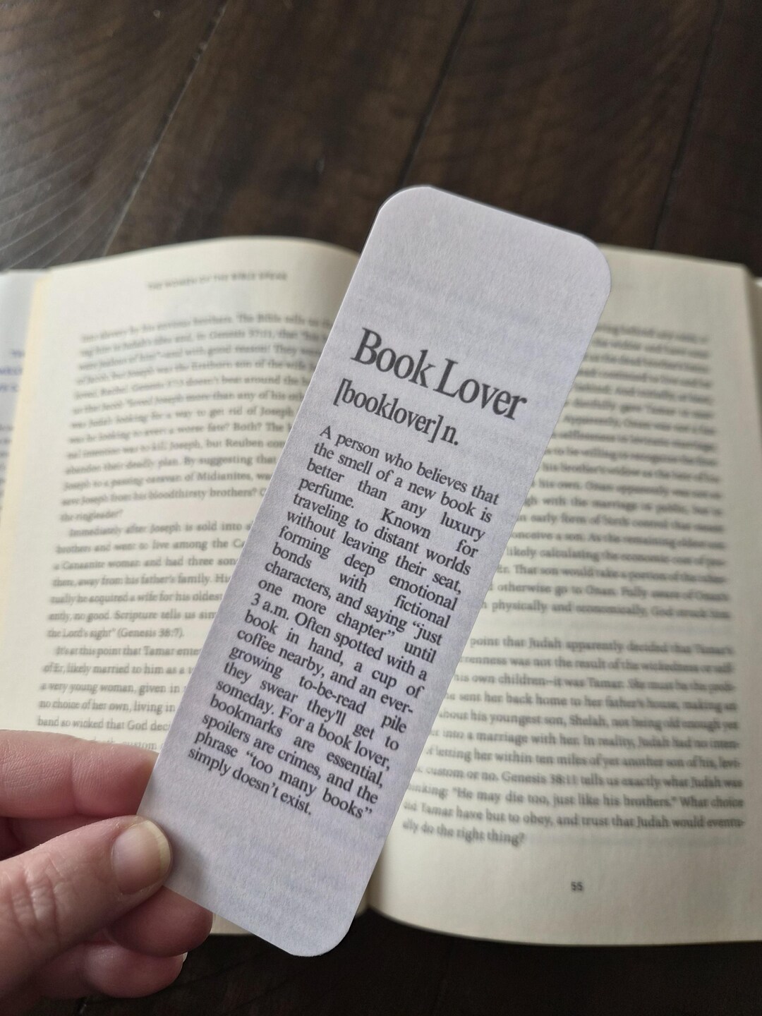 Bookmarks Definition Example Laminated Book Lover Definition Bookmark, Heavy Duty Cardstock, Large ...