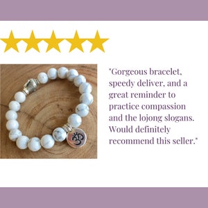 Amethyst and Silver Beaded Bracelet Gift Idea for Sister or Friend Crown Chakra Bracelet February Birthstone Bracelet for Women image 8