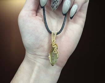 Happiest Vibration: Apatite Wire Wrapped Healing Crystal, weight loss, independence, creativity, karmic knowledge