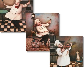 Chef Wall Decor Etsy
