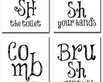 bathroom quotes and sayings art prints 4 pk set of 4 photos 8x10 home decor bathroom prints bathroom wall art for bathrooms quotes gift - Bathroom Sayings bathroom quotes and sayings art prints 4 pk set of 4 photos 8x10 home decor bathroom prints bathroom wall art for bathrooms quotes gift - Bathroom Sayings