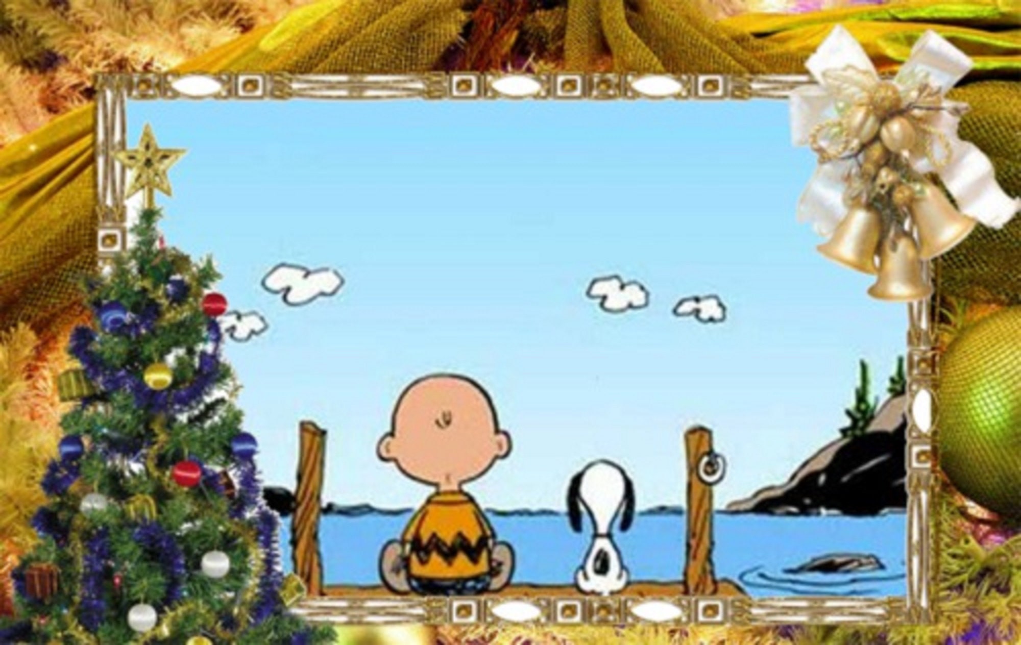 Charlie Brown and Snoopy Sitting at Dock Printadorable for a Etsy Canada