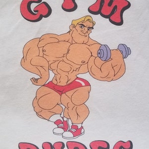 Gym Dudes Old School Bodybuilding Vintage Original Logo Workout Muscle T-shirt Size S M L XL NEW