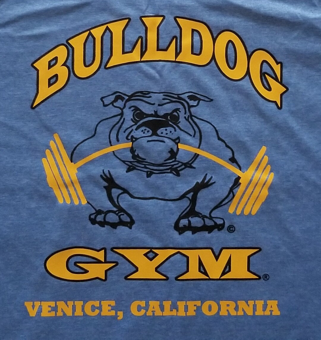 BULLDOG GYM Venice California Original Logo Workout Bodybuilding Muscle