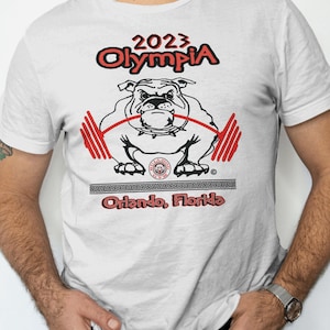 Bulldog Gym 2023 Olympia Special Edition Old School Bodybuilding Vintage Logo T-shirt Sizes S - 5XL Brand New