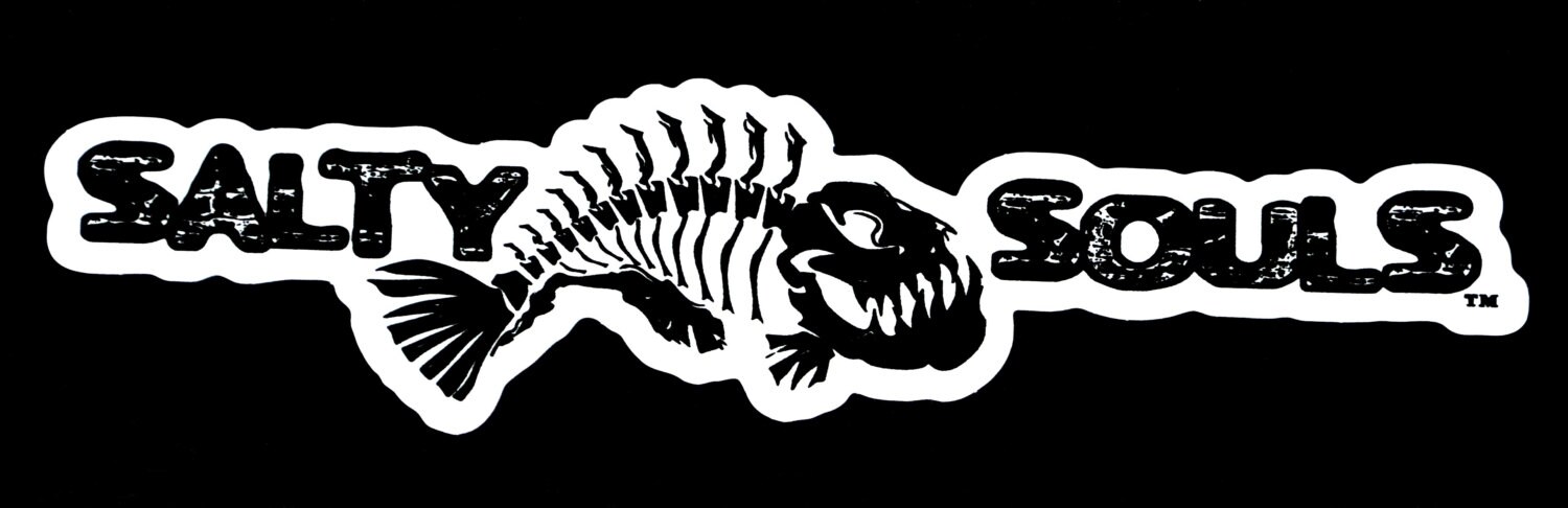 Download Salty Souls Angry Fish Logo Sticker Decal Beach Surfing Etsy