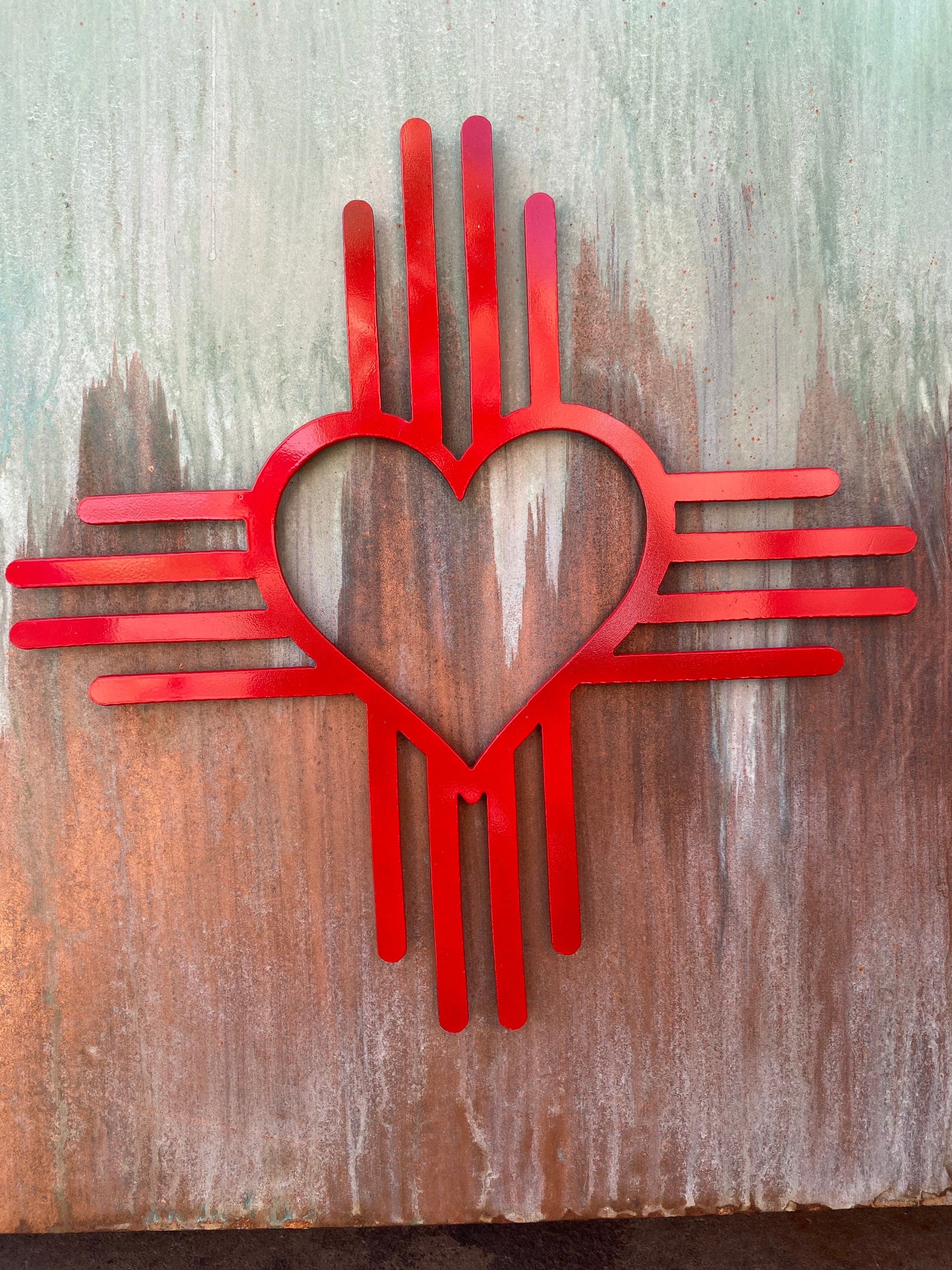 Metal Zia Sign - Wall Hanging - New Mexico - New Mexico Art