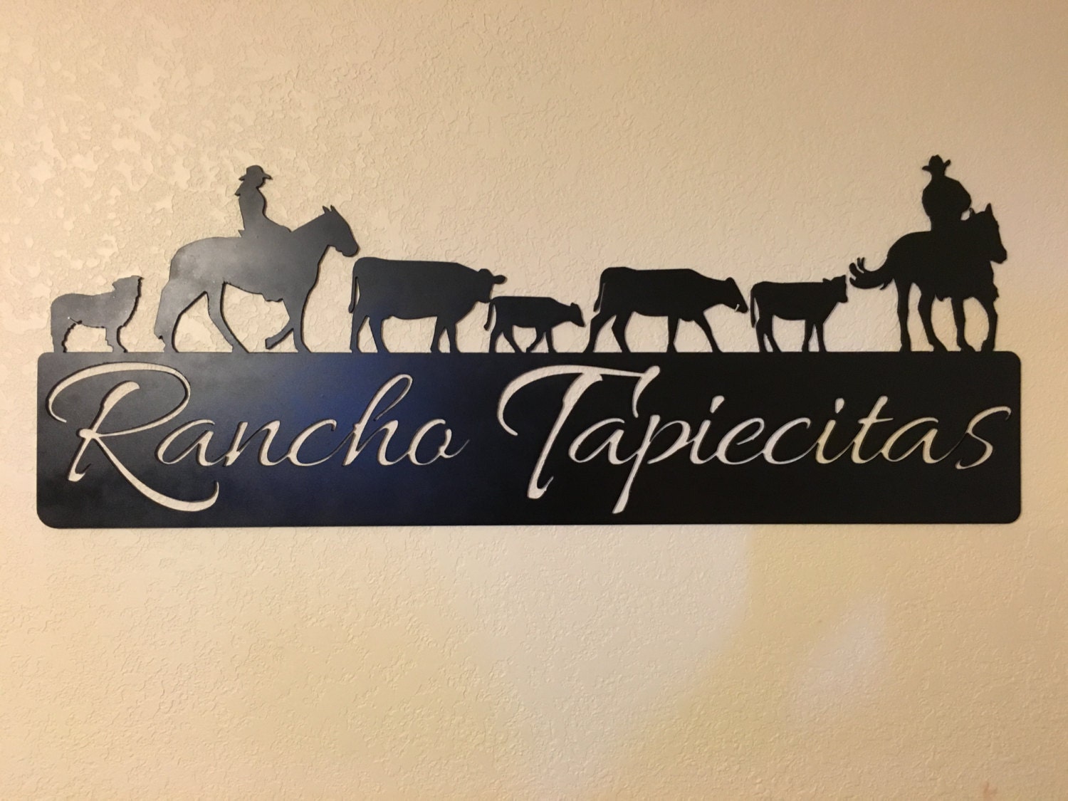 Ranch Sign - Horse - Western Metal Art - Cowboy - Personalized Sign ...