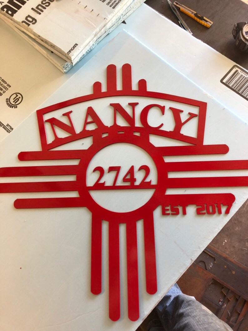 Outdoor Metal Wall Art Metal Zia New Mexico Gifts Zia Etsy