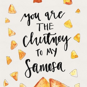 samosa chutney art print