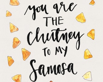 samosa chutney art print