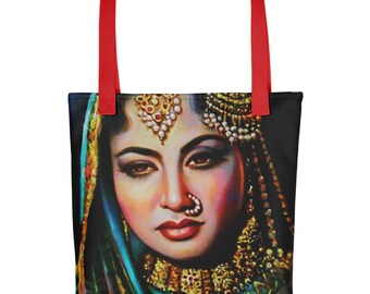 Indian Bride | Bollywood | Madhubala | Desi Art | Indian | Pakistani | Tote bag