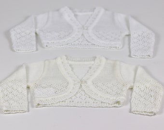 baby ivory christening cardigan