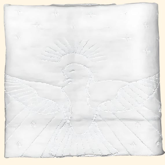 Christening Blanket -  Baptism Blanket - Blessing Blanket - Dediction Blanket -  Take Home Baby  BLanket - Shawl baby White