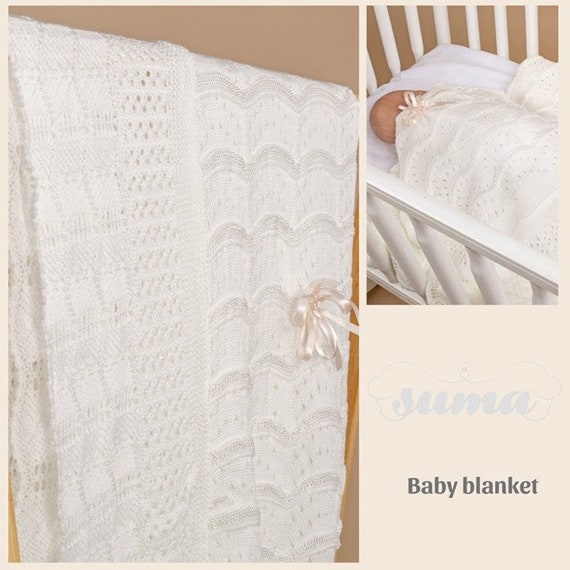 White Christening Blanket Baptism Blanket Blessing Blanket Dediction Blanket Take Home Baby Blanket 40 X 50 Etsy Canada