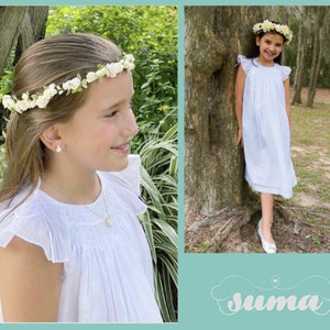 Cotton first communion dress cheap