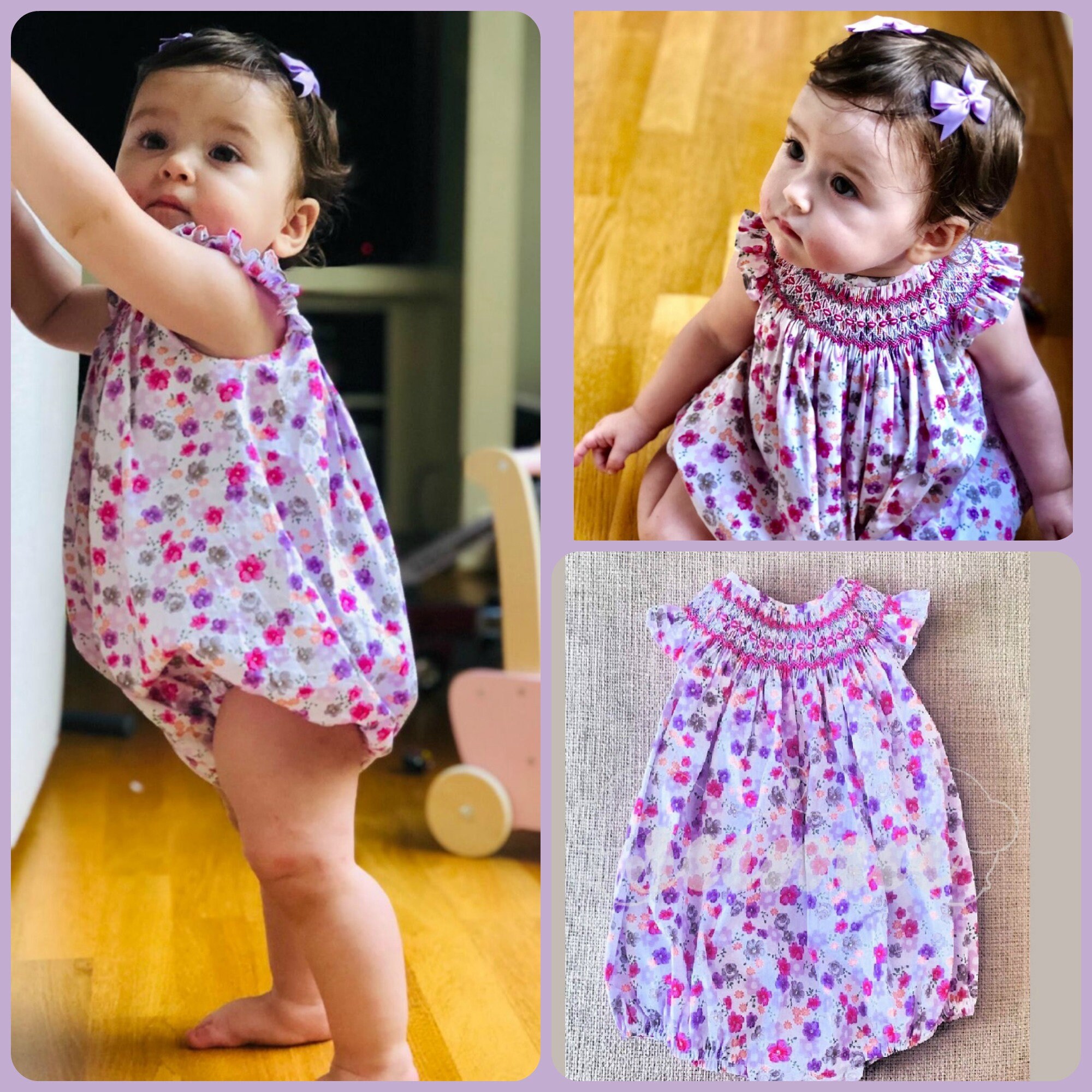 Bubble Romper Baby Girl New born Toddler Floral Cotton Etsy