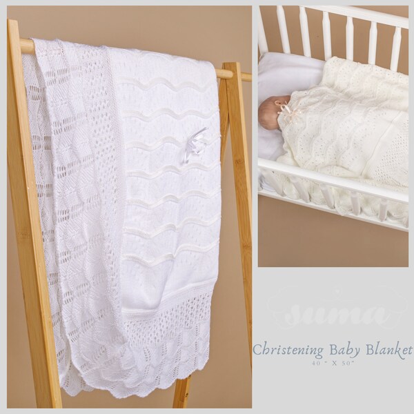 Designer Kidz Madison Christening Blanket main image 1