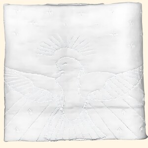 Christening Blanket -  Baptism Blanket - Blessing Blanket - Dediction Blanket -  Take Home Baby  BLanket - Shawl baby White