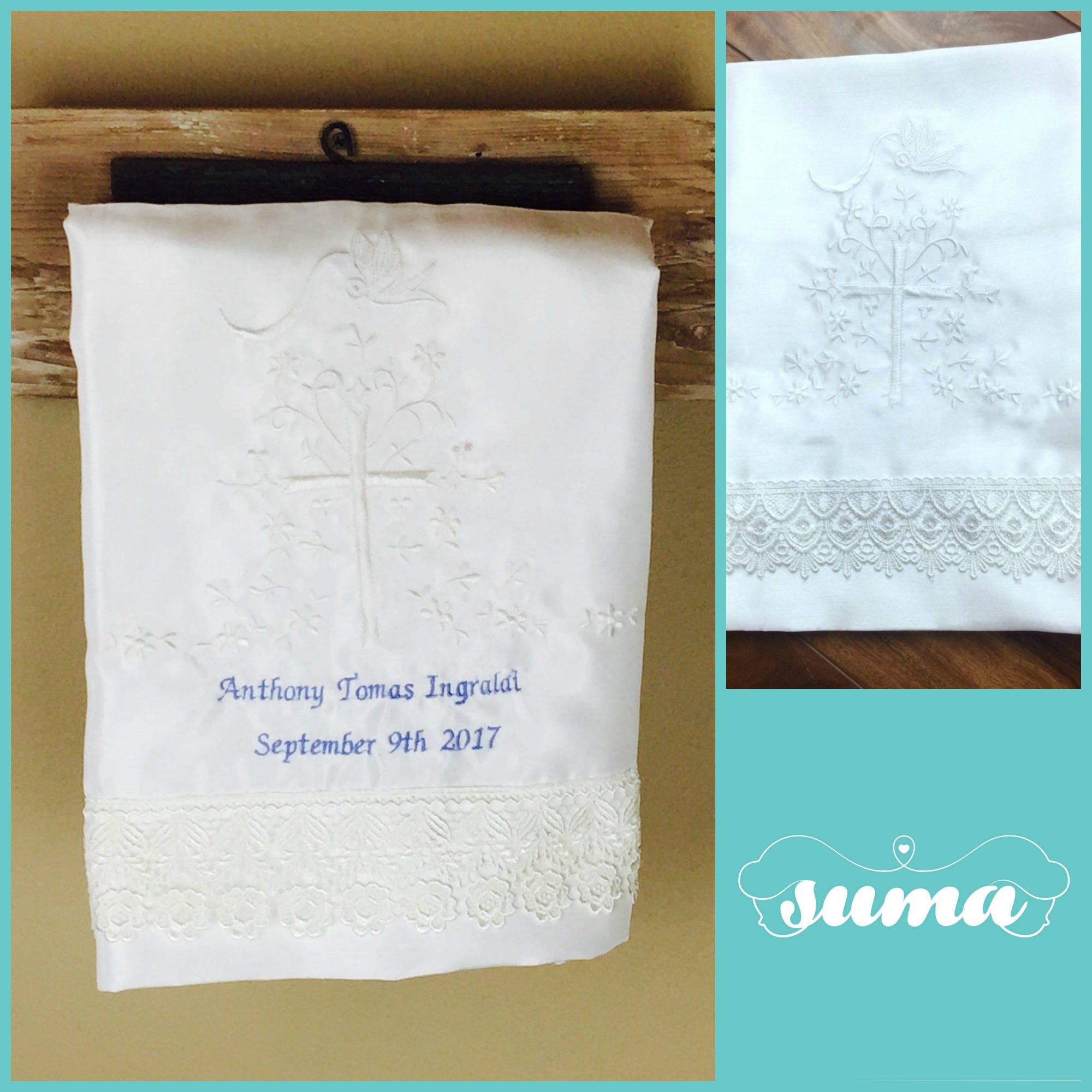 Personalized Christening Blanket Baptism Blanket Blessing Etsy
