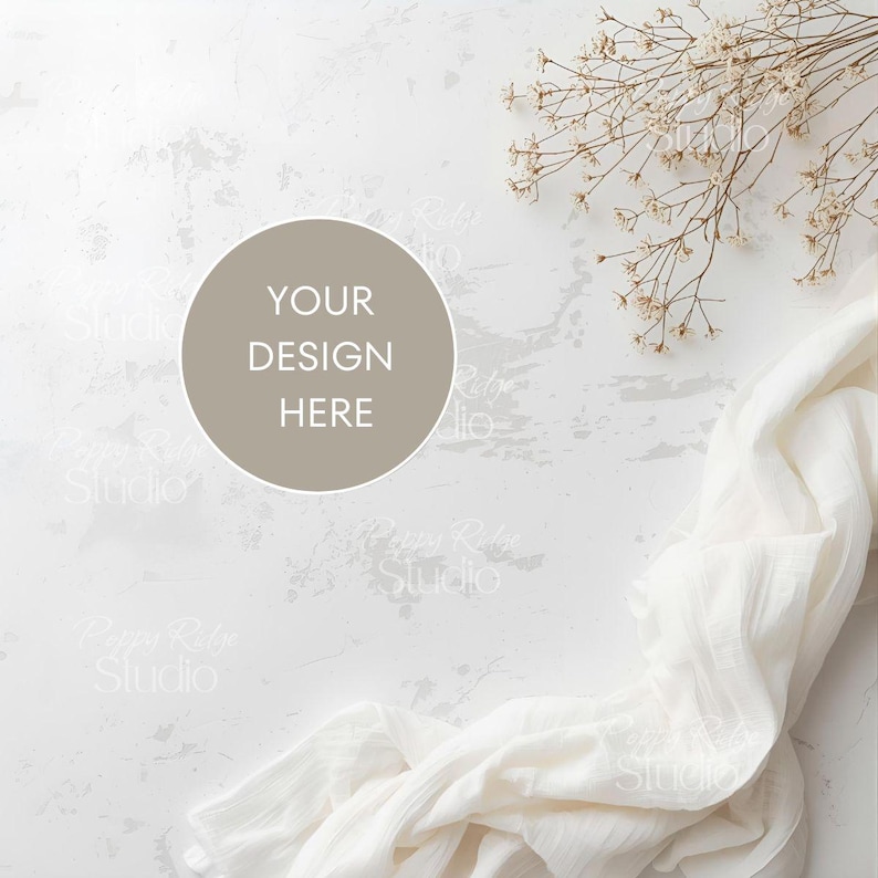 Neutral Mockup Bundle | Minimalist Flat Lay, Bright Clean PNG (Digital Download) image 3