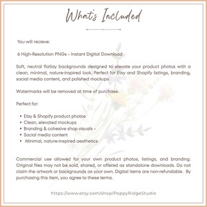 Neutral Mockup Bundle | Minimalist Flat Lay, Bright Clean PNG (Digital Download) image 2