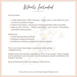 Minimalist Boho Flat Lay Mockup - Neutral Background PNG Digital Download Product Mockup image 3