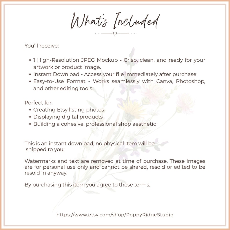 Minimalist Boho Flat Lay Mockup - Neutral Background PNG Digital Download Product Mockup image 3