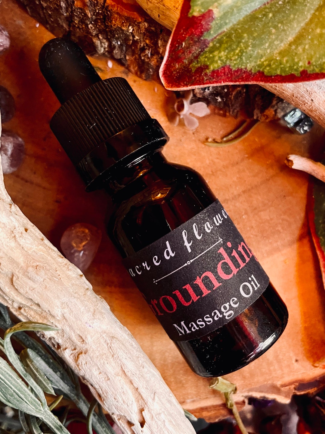 Grounding Massage Oil Aromatherapy Blended Etsy