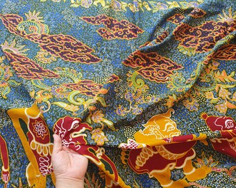 Indonesische batik tulis, wayang schaduwpop Punokawan Aziatische kunst handgetekende batik