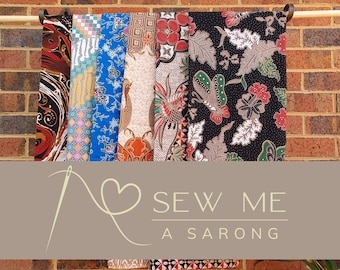 Sew Me a Sarong, Indonesian Javanese batik sarong sewing services